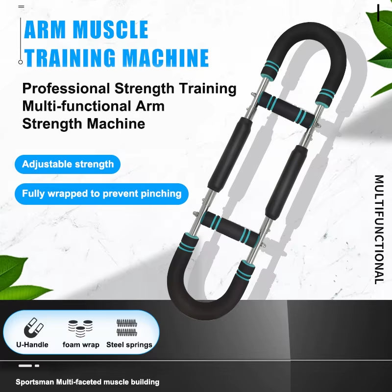 Adjustable 40-100Lb Chest Trainer Workout Equipment Triceps & Shoulder Workout Twister Arm Trainer