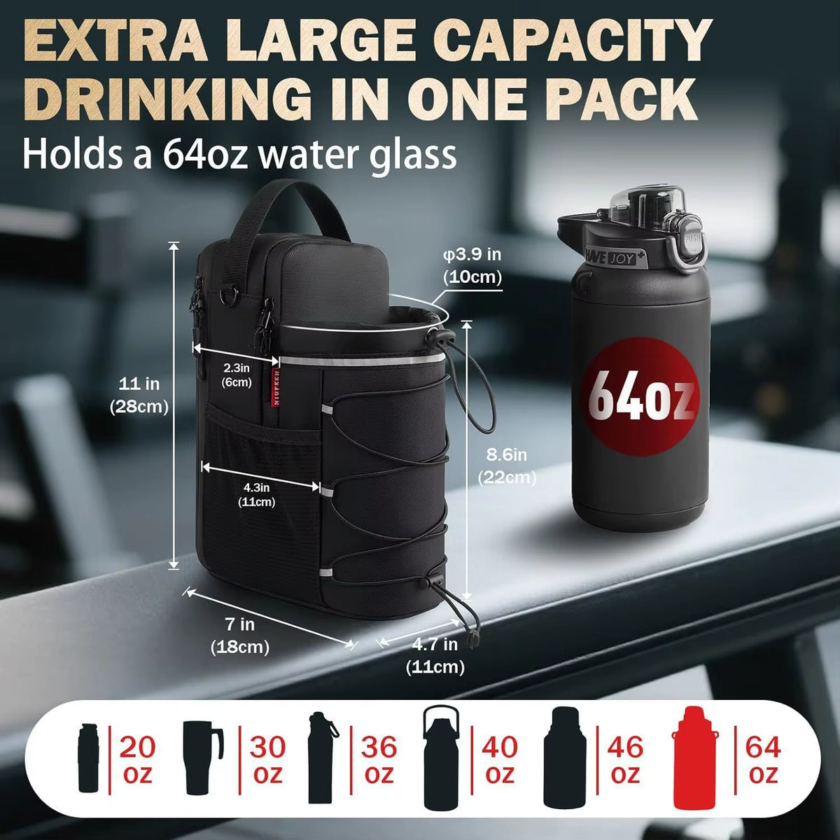 Magnetic Gym Bag for Sport Sling Botte Atachmenti Water Boleholder Gym Pouch Crossbody Bag for Travel Magnetic Gym Bag