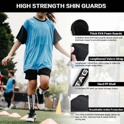 Soccer Shin Guards – Lightweight Protective Gear for Youth & Adults