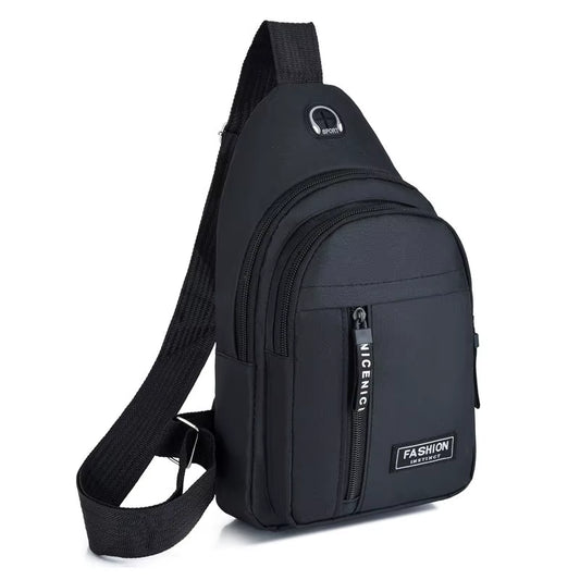 Men'S 600D Oxford Waterproof Crossbody Outdoor Sport Travel Chest Bag Casual Multifunction Phone Sling Bag Custom LOGO 10 PCSS
