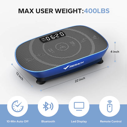 Vibration Plate CV30 Exercise Machine Whole Body Workout Power Vibrate Fitness Platform Vibration Weight Loss&Shaping