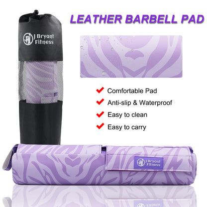 Barbell Pad for Squats and Hip Thrust Leather Pads Relief Pressure from Neck Weightlifting Gym Fitness Equipment